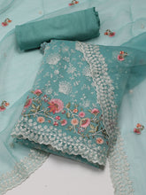 All Over Embroidered Chiffon Unstitched Suit With Dupatta